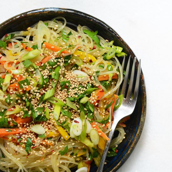 Sesame-Soy Arrowroot Noodles
