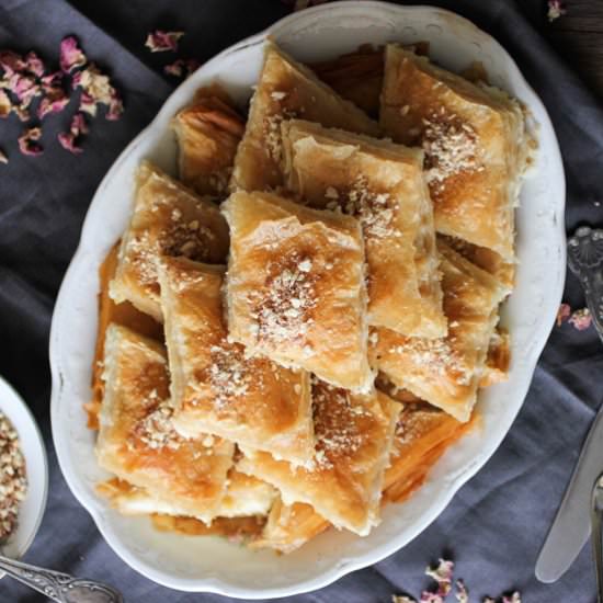 Phyllo Pie with Semolina Cream