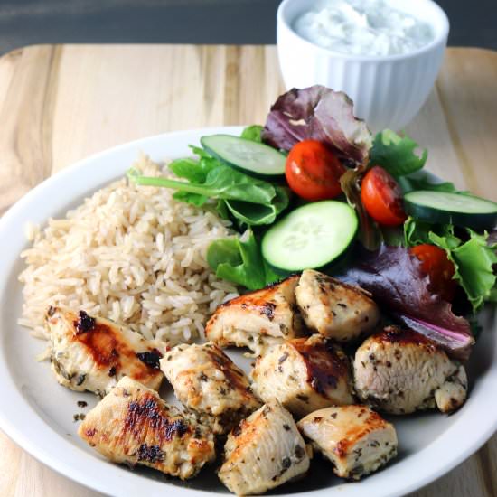 Greek Chicken with Tzatziki Sauce