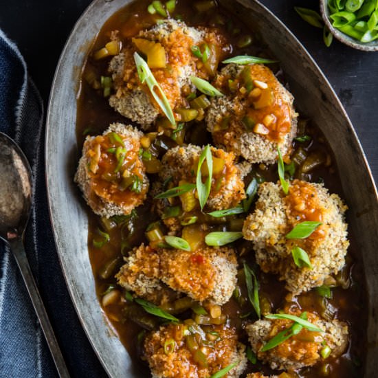 Baked Cauliflower Manchurian