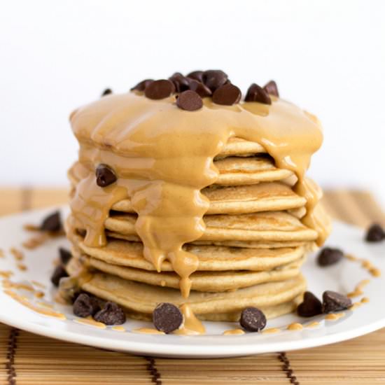 Peanut Butter Chocolate Chip Pancake
