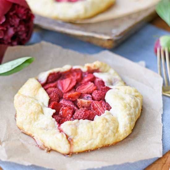 Rustic Strawberry Galette