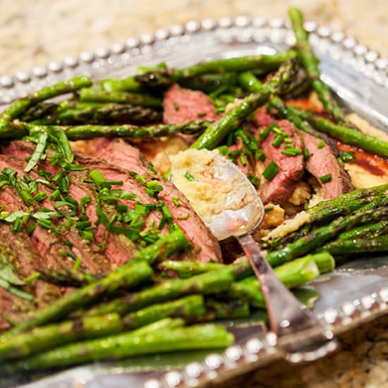 Grilled Pesto Flank Steak