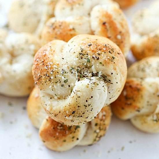 Garlic Parmesan Knots