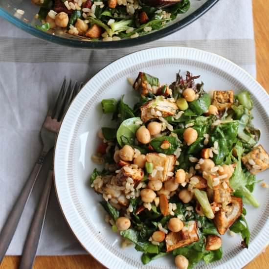 Spiced Eggplant and Chickpea Salad