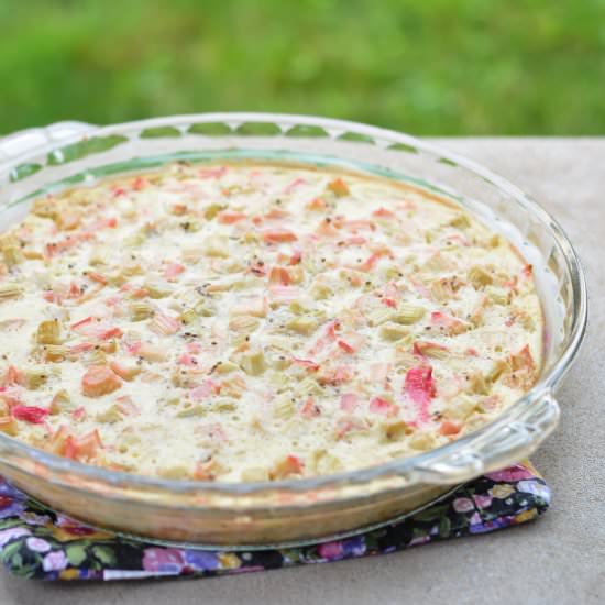 Rhubarb Custard Bars