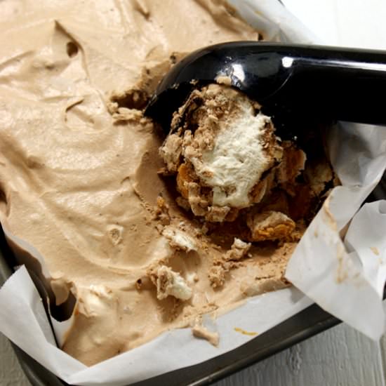 No Churn Chocolate PB Ice Cream
