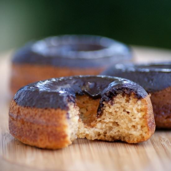 Healthy Chocolate Glazed Donuts