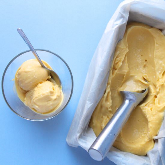 Dairy-Free Mango Coconut Sorbet