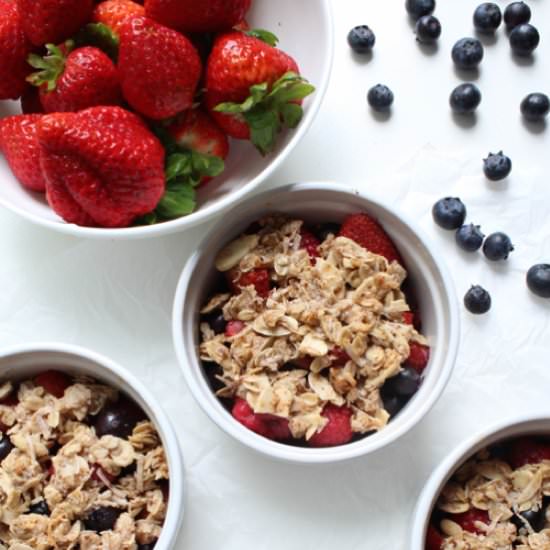 Red, White, & Blue Berry Crisp