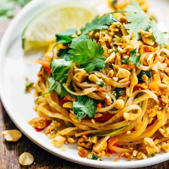 Rainbow Vegetarian Pad Thai