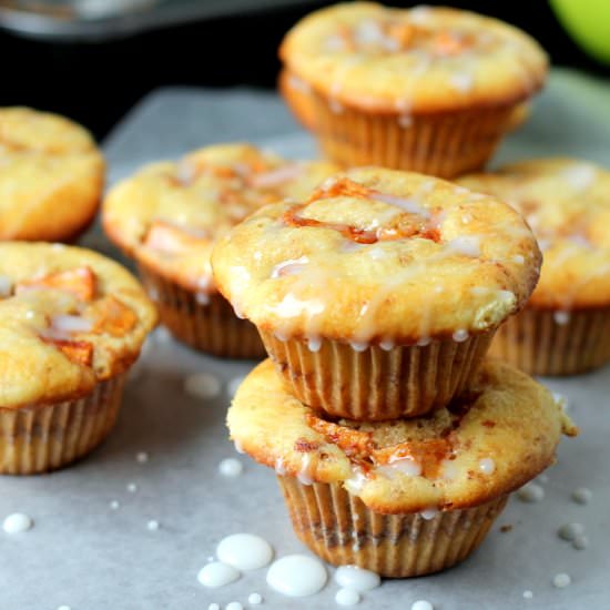 Baked Apple Fritter Muffins