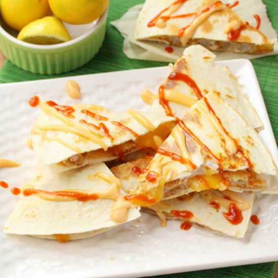 Firecracker Shrimp Quesadillas