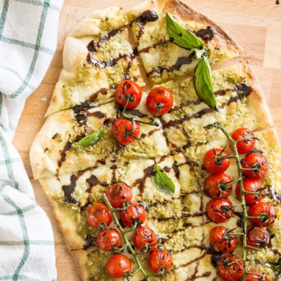Blistered Caprese Pizza