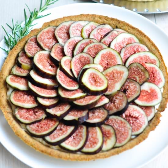 Fresh Fig Tart with Rosemary Crust