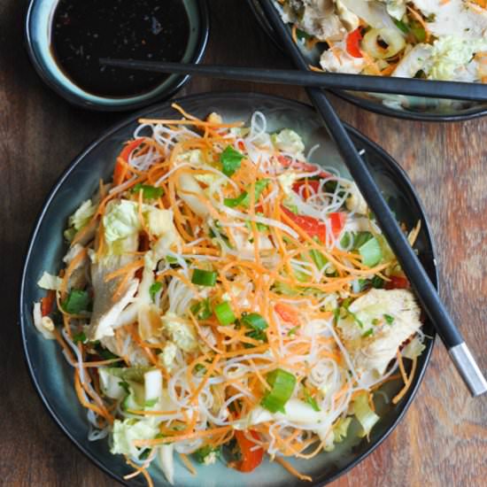 Thai Chicken & Rice Noodle Salad