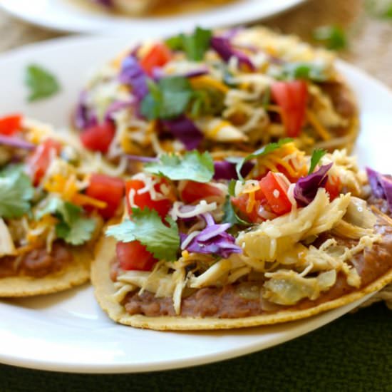 Quick Chicken Tostadas