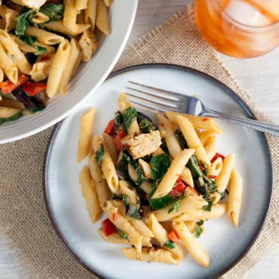 Spicy Chipotle Hummus Pasta