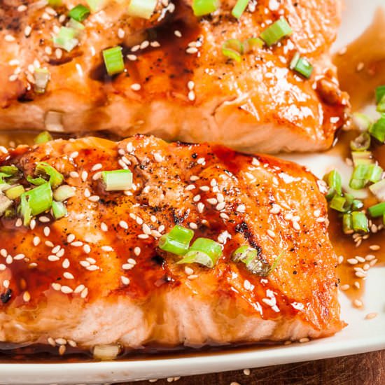 Grilled Teriyaki Salmon