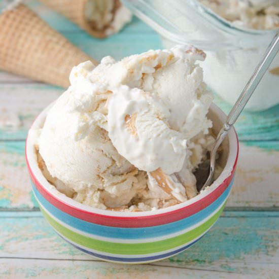No Churn PB Ripple Ice Cream