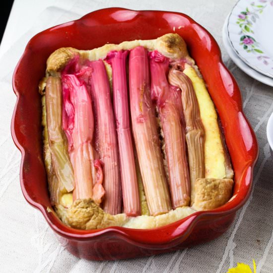 Rhubarb Cheesecake Tart