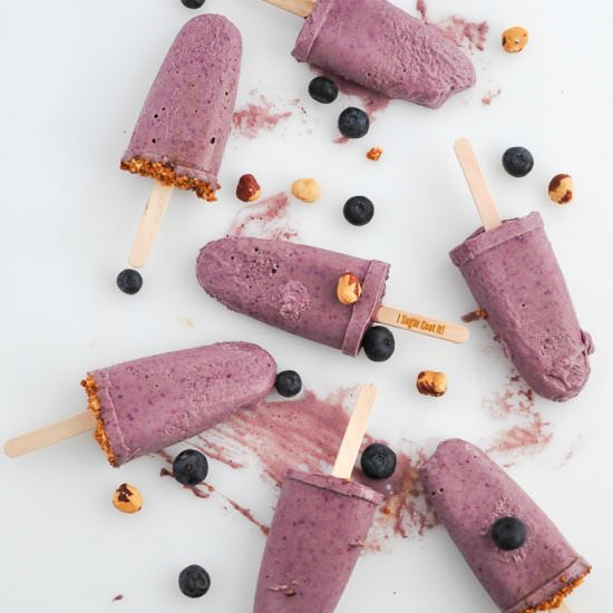 Blueberry Roasted Hazelnut Milk Pop