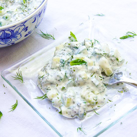 10 Minute Cucumber Salad