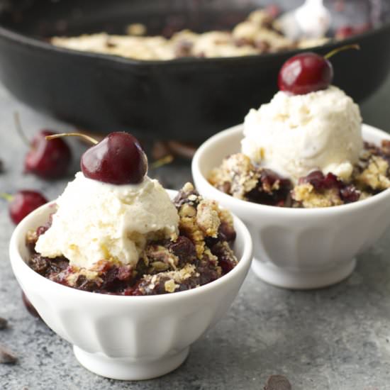 Chocolate Covered Cherry Crisp