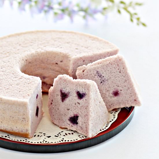 Purple Sweet Potato Chiffon Cake