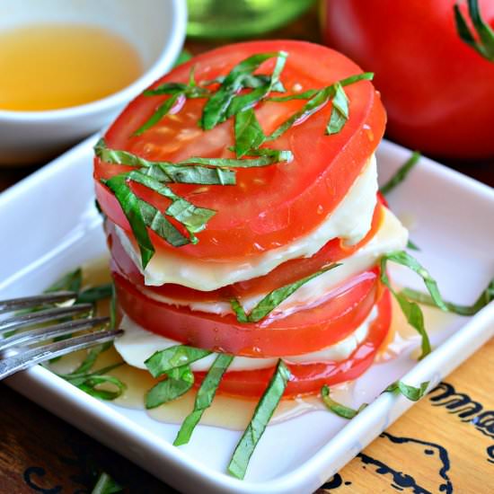 Caprese Salad w/ White Balsamic Red