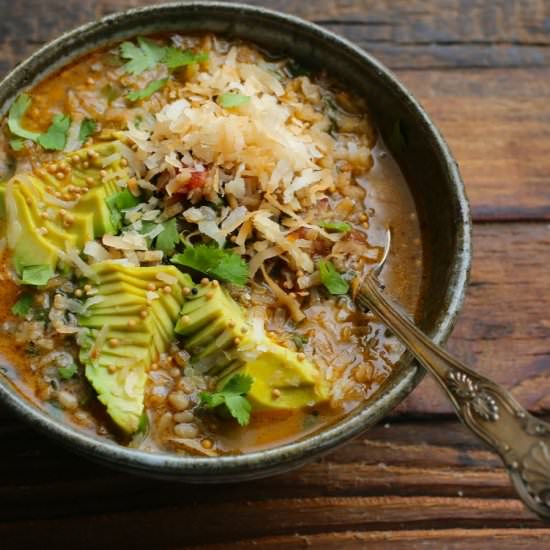 Palak Daal with Coconut