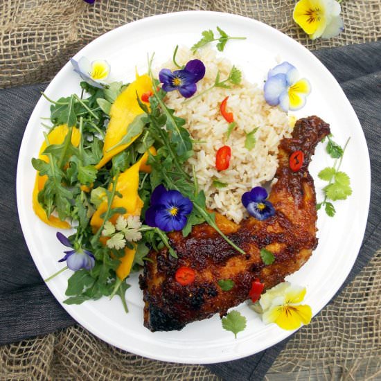 Mango Sauce Roasted Chicken