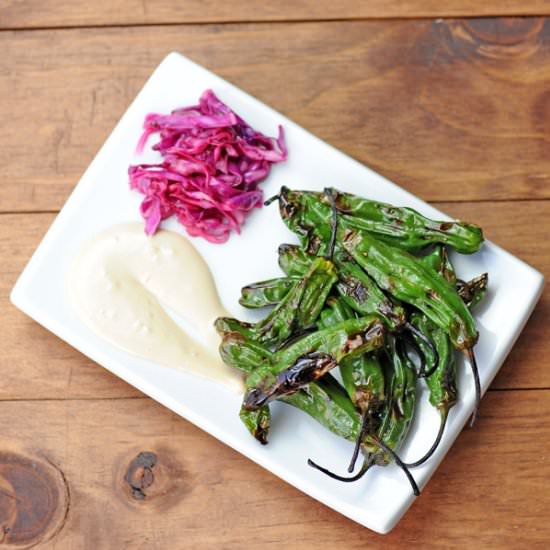 Grilled Shishito Peppers