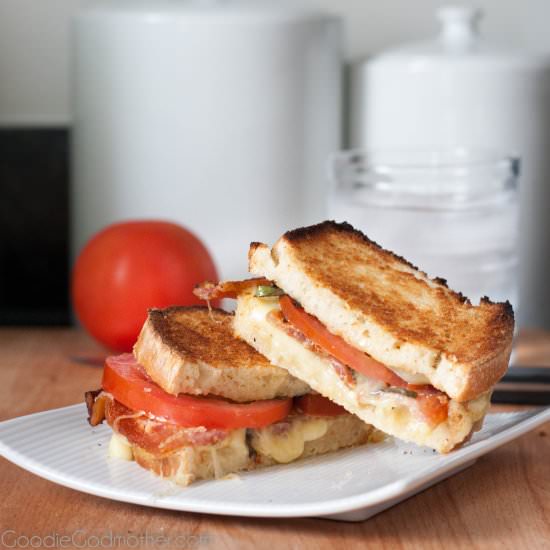 Bacon Basil Grilled Cheese