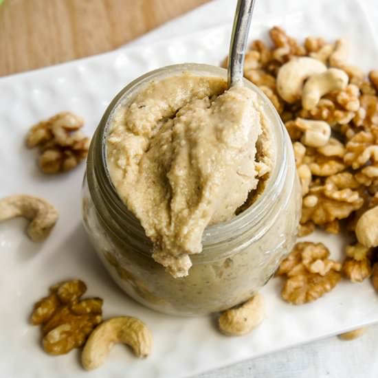 Raw Cashew Walnut Butter