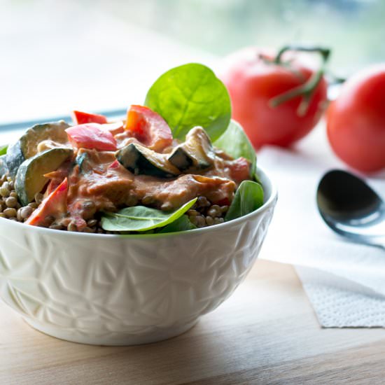 Creamy Lentil Bowl