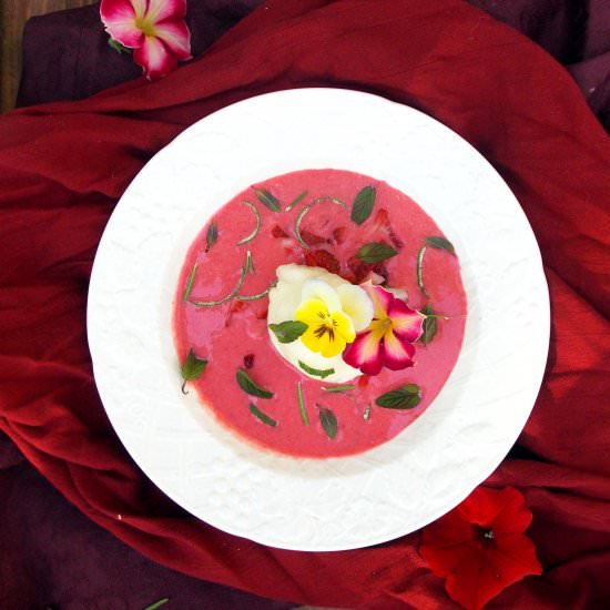 Strawberry Dessert Soup
