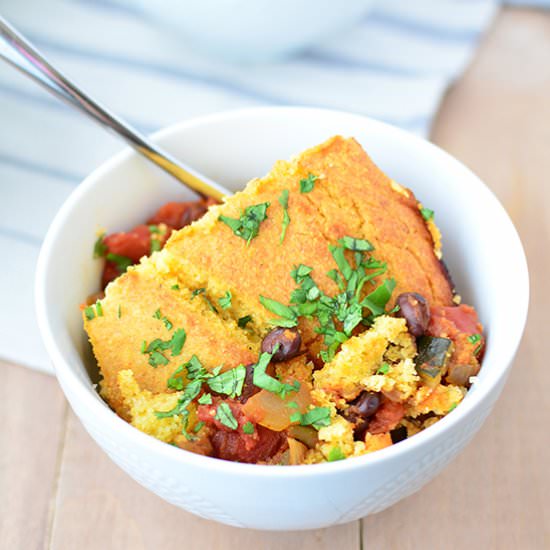 Black Bean Tamale Pie