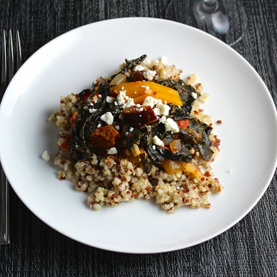 Turkey Sausage with Kale & Quinoa