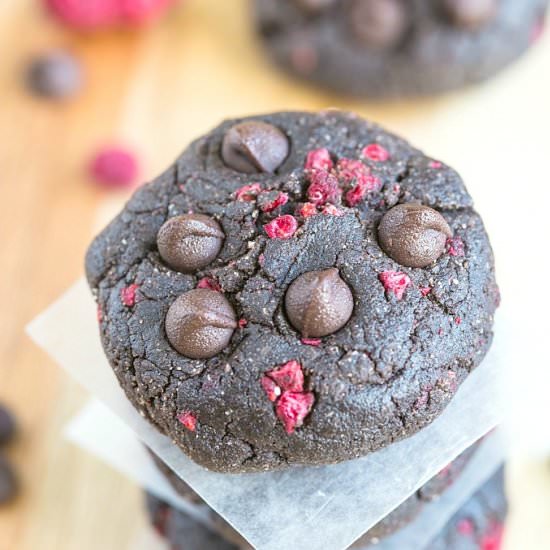 No Bake Chocolate Raspberry Cookies