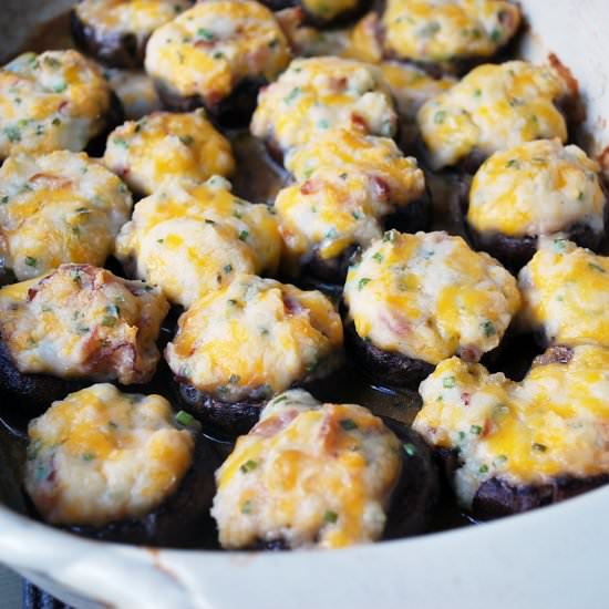 Loaded Baked Potato Mushrooms