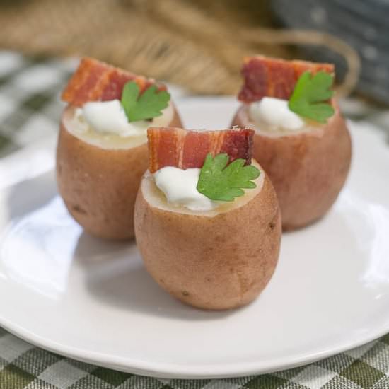 Bacon & Blue Cheese Stuffed Potatoes