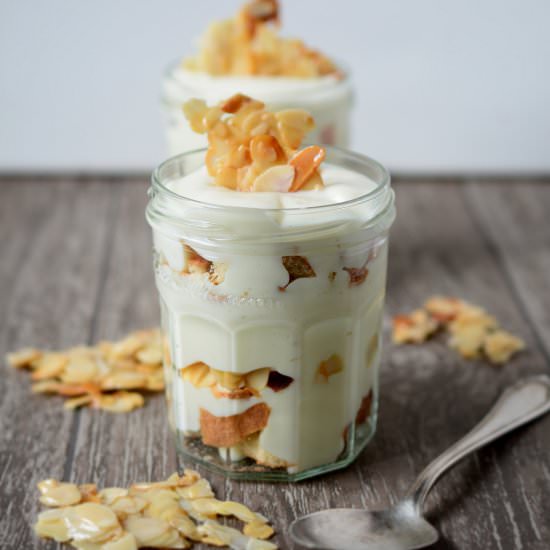 German Bee Sting Cake in a Jar