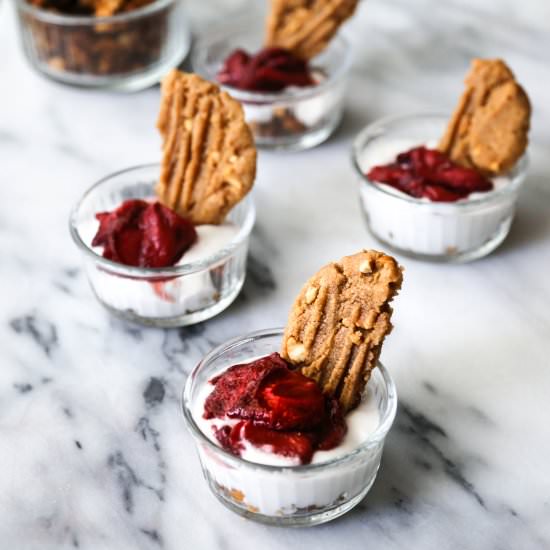 Peanut Butter Cookie Brittle Cups