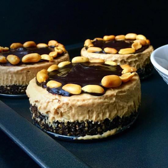 Raw/Vegan/GF PB Ice Cream Cakes