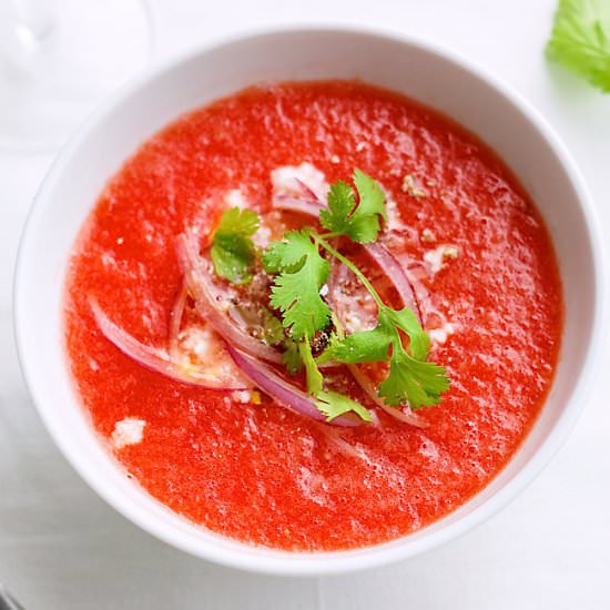 Watermelon Tomato Gazpacho