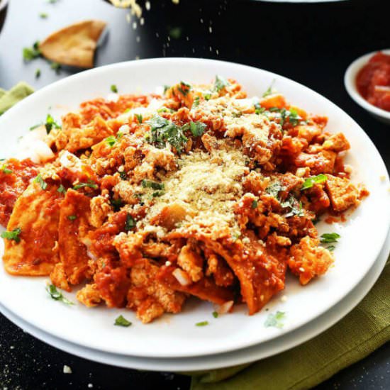 Chilaquiles with Meat