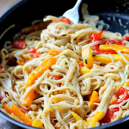 One Pot Cheesy Cajun Pasta