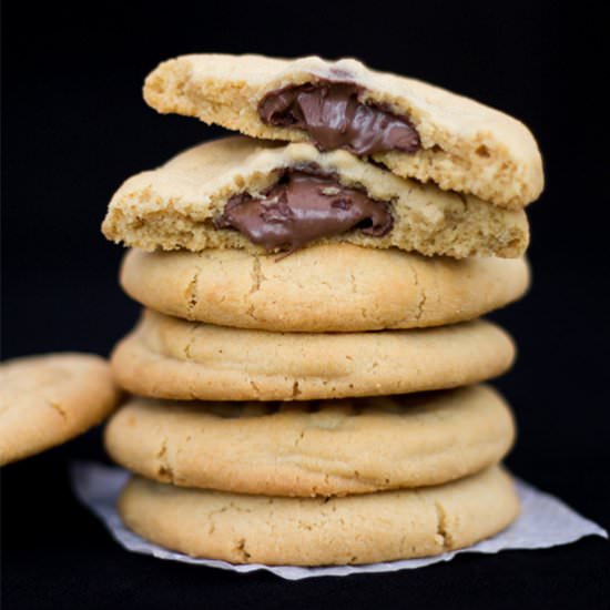 Nutella Peanut Butter Cookies