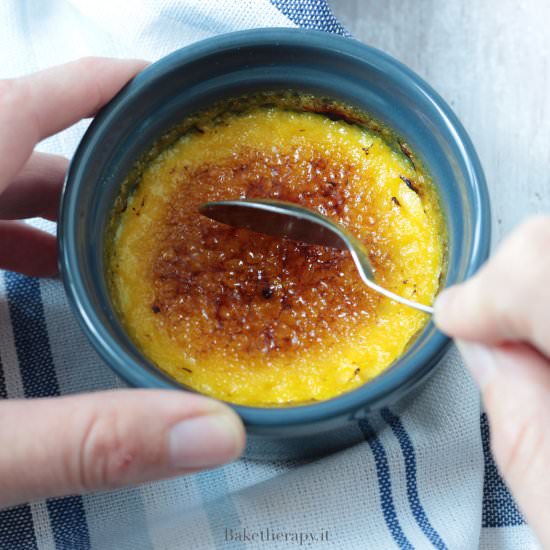 Coconut and Saffron Crème Brulée